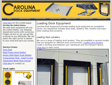 Tablet Screenshot of carolinadockequipment.com
